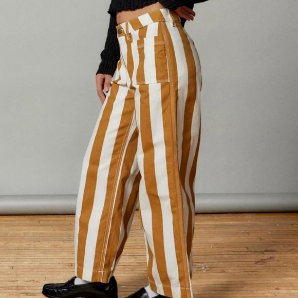 NEW UO BDG Joey Striped Straight Leg Pants - Picture 5 of 10